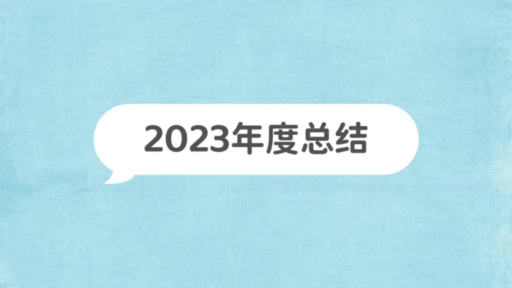 2023年年终总结
